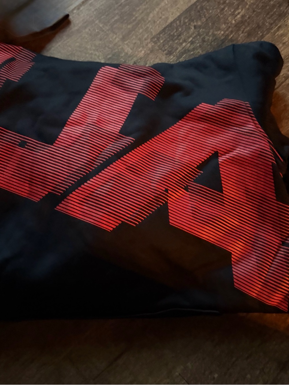Under Armour Kids Black Hoodie with Red Logo